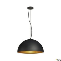 Schwarz Gold Moderne HäNgelampe Pendelleuchte 1X40W/E27 IP20 25,5 [Cm]