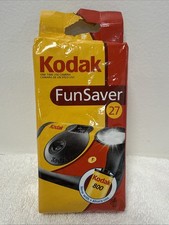 Kodak Fun Saver 35mm One Time Use Disposable Camera ISO-800  Flash 27 Exp..F6