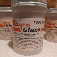 Mayco Retired Strawberry Shake Glaze retired htf SEMI - OPAQUE free ship