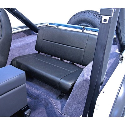 Rugged Ridge 13461.15 Seat Rear Black Fits 1955-1995 Jeep CJ/Wrangler YJ