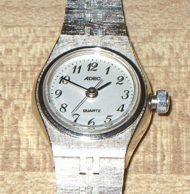 ADEC LADIES QUARTZ WRISTWATCH, NO. 2038-943023, NEW BATTERY