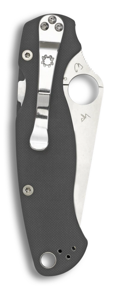 Spyderco Knife Para Millitary 2 Dark Gray G-10 Maxamet SC81GPDGY2 Pocket Knives - Image 2 of 4