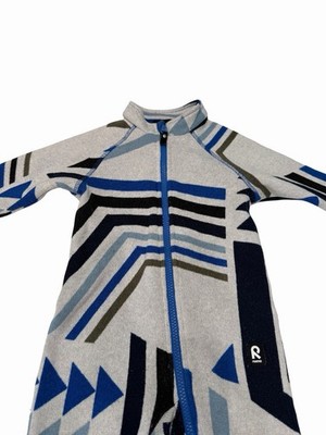 Reima Baby Myytti Fleece Jumpsuit Size 80 Grey Blue