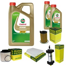 INSPEKTIONSKIT FILTER CASTROL 7L ÖL 5W30 für Audi Q5 8R SQ5 TDI quattro 3.0