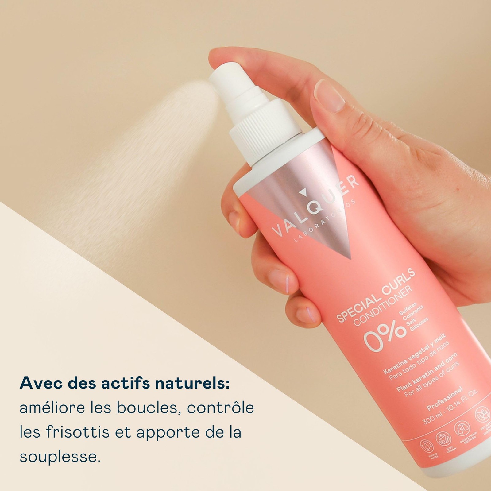 Conditionneur cheveux bouclés Valquer Professional après-shampooing boucles - 2
