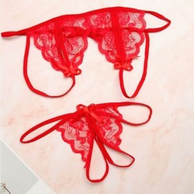 2pc Women Sexy Lingerie Lace Bra G-string Underwear Babydoll Sleepwear Nightwear