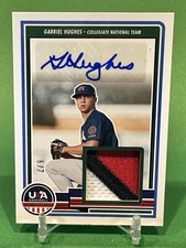 2023 Panini USA Baseball Stars & Stripes /7 Gabriel Hughes SM-GH Patch Auto RC