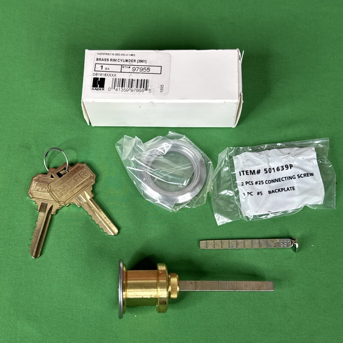 Hager Brass Rim Cylinder # 97955 new | eBay