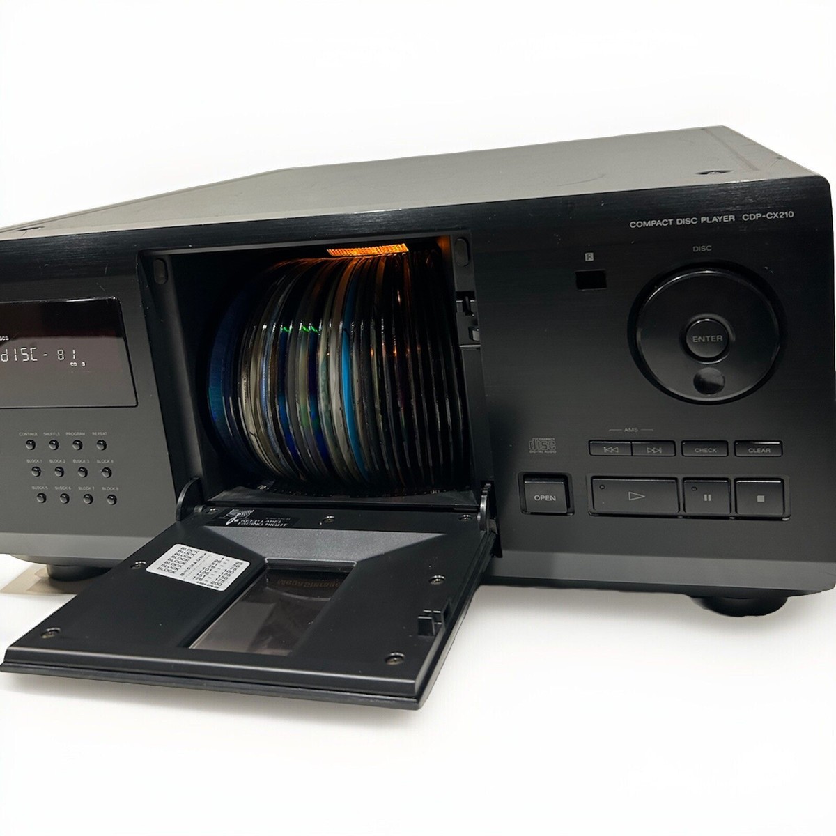 Sony CDP-CX210 Mega Storage 200 Disc CD Changer Player Without
