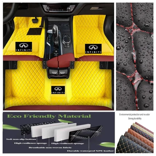 For INFINITI Q50 Q60 Q70 All Models Car Floor Mats Custom Waterproof Carpets - Bild 19 von 47