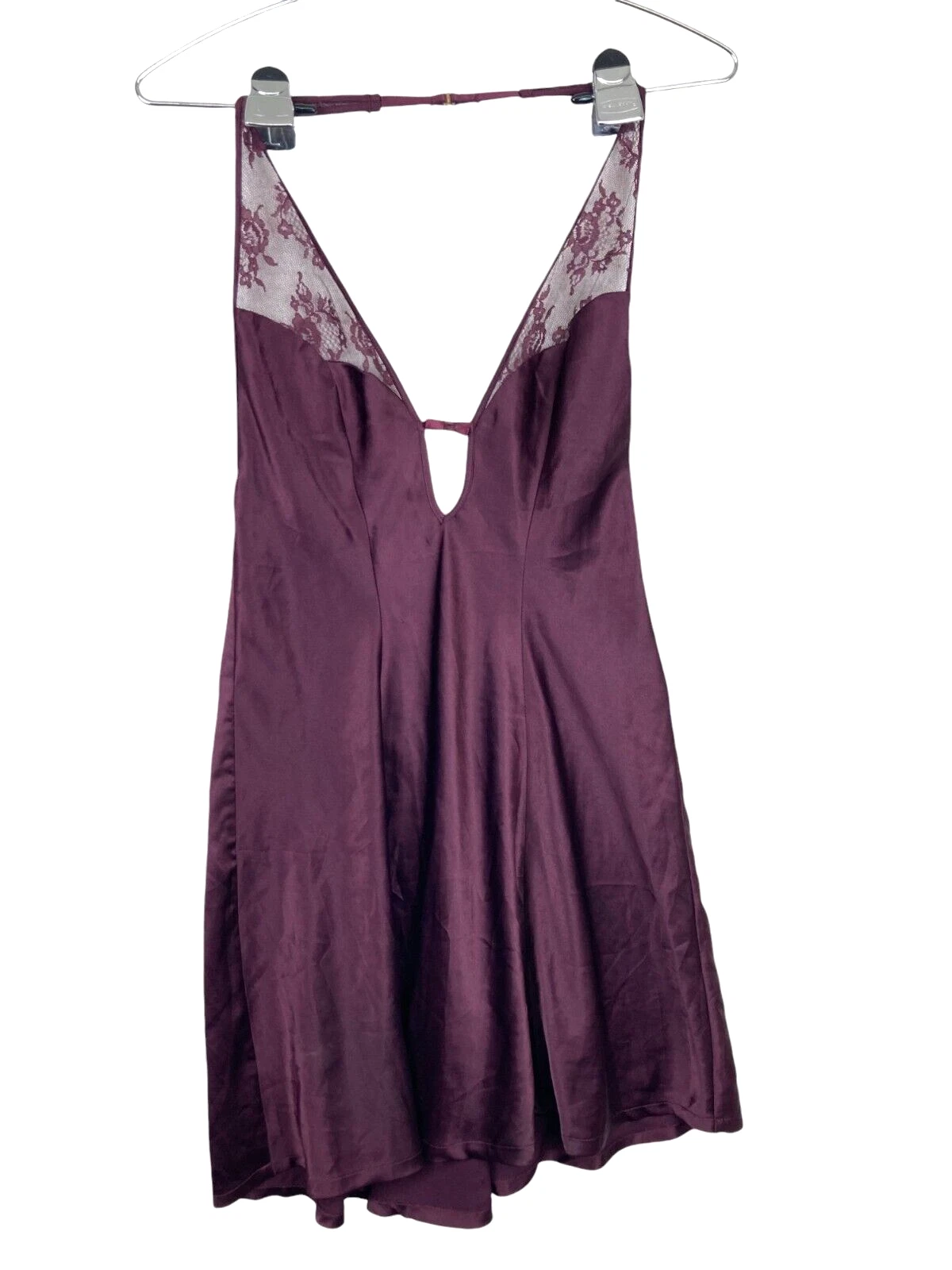 UNDERCOVER Abito da notte Victoria’s Secret Coquette taglia XS viola pizzo raso reggicalze