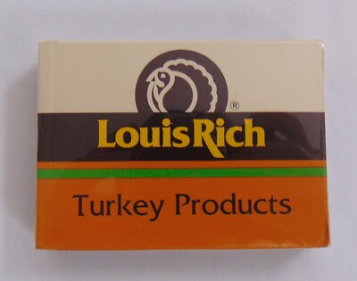 Vintage Louis Rich Turkey Products Playing Cards NIB Sealed