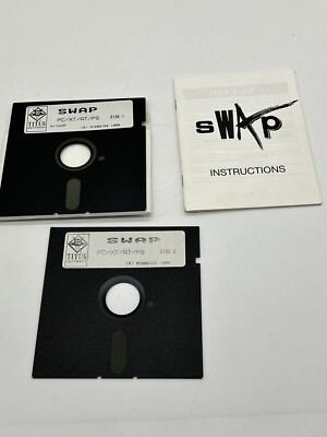 Swap  PC,XT,AT,PS by TITUS Software 1990 With Manual