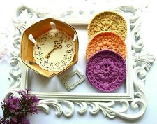 6 Face pads Cotton sponges Makeup remover pads Face rounds Crochet scrubbies