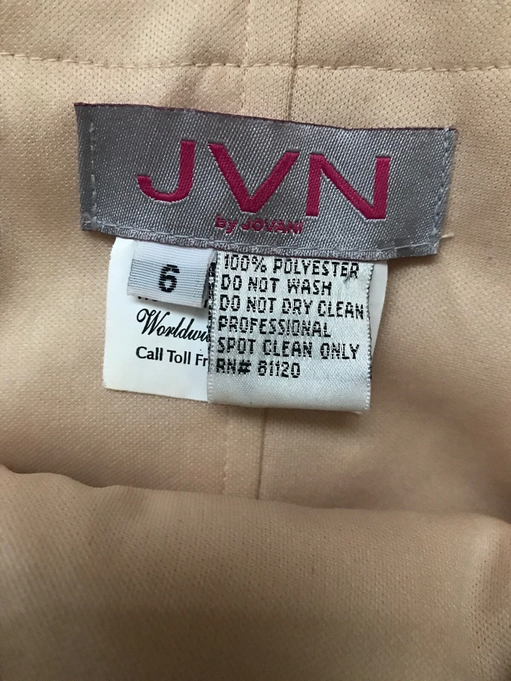 Junior Mermaid Gown Dress Long Jovani Rhinestones Sequins Beaded Pageant Sz 6 - Image 2 of 4