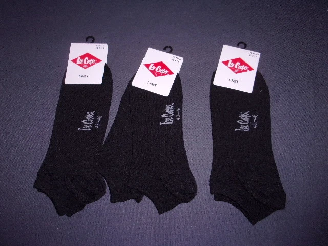 LOT 3 PAIRES SOCQUETTES LEE COOPER NOIRE eBay