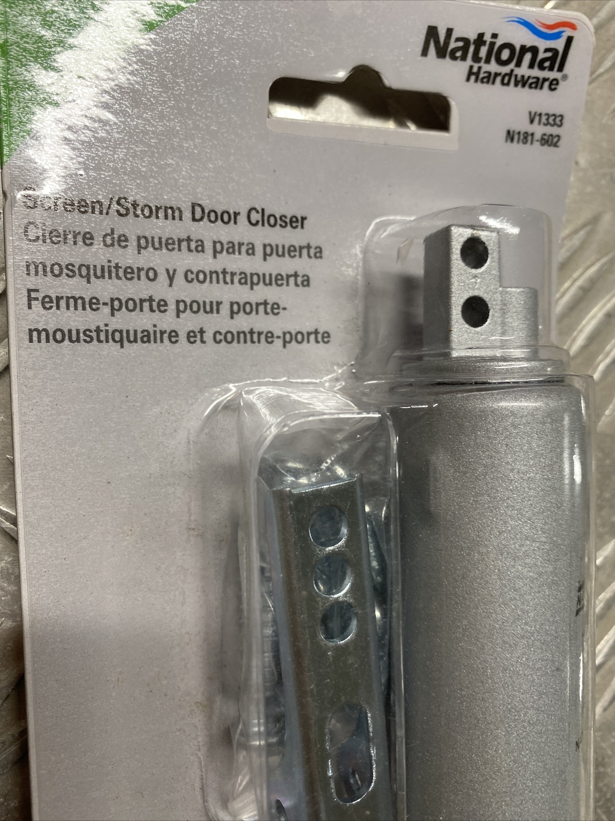 (Aluminum) National Hardware N181602 V1333 Touch 'n Hold Door Closer