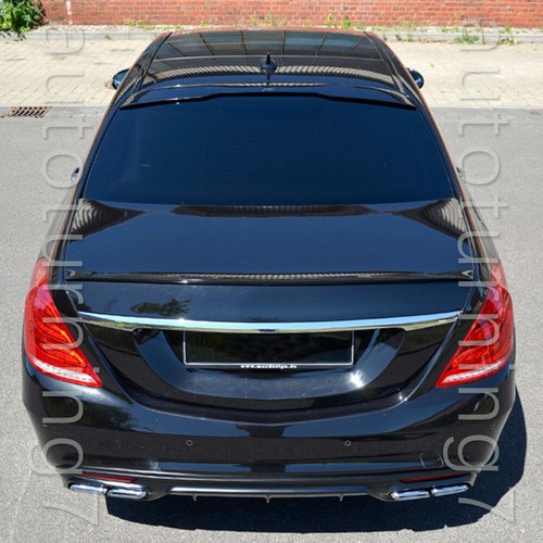 For Mercedes S Class W222 S63 S65 14-20 Glossy Black Rear Roof Spoiler Top Wing - Picture 4 of 15