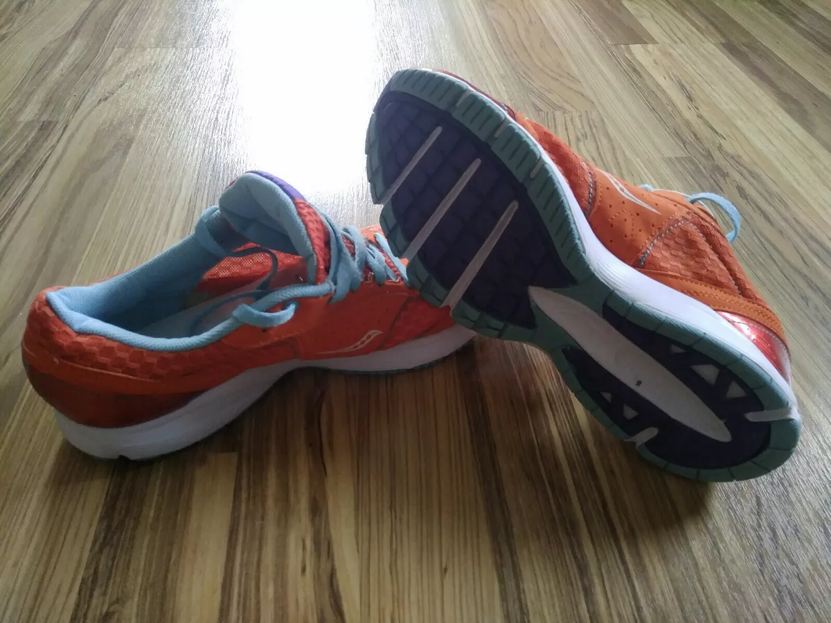 Saucony Outduel Women s Running Shoes 15146 4 Orange Blue US Size 10