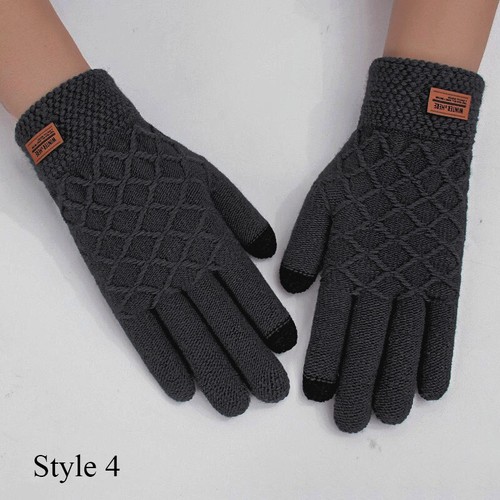 WINTER Women Men Winter Gloves Touch Screen Anti-Slip Thermal Warm Soft Knitte @ - Picture 16 of 21