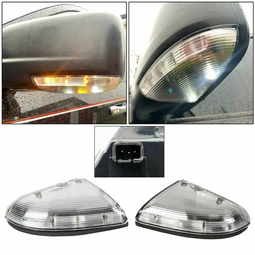 Front Driver & Passenger Mirror Turn Signal For 09-14 Dodge Ram 1500 &10-14 2500 - Picture 1 of 8