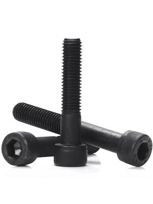 Black 12.9 Steel Hex Socket Bolts Cap Head Screws Partial Thread M10 M12 M14-M20