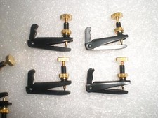 20PCs High Quality Black and Gold Violin Fine Tuner 3/4-4/4 String Adjusters  