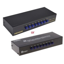 8-Way AV Switch Switcher out Composite Video L/R Selector Box for DVD