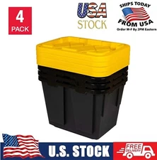 Greenmade 12 Gallon Storage Bin, 4-Pack - New - Free shipping