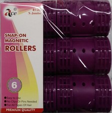 36-Piece Plastic Snap-On Hair Rollers Set, Assorted Colors and Sizes — listing 2