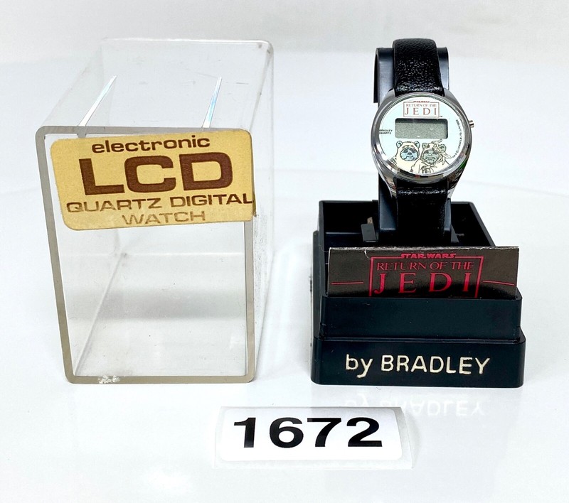 Star Wars Ewoks YOUTH The Return of the Jedi 1983 Quartz Watch by Bradley UNUSED