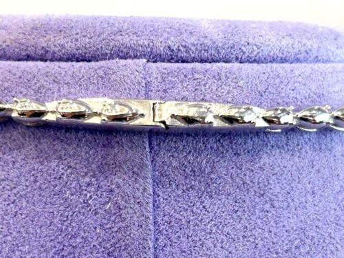 18K White Gold Diamond Lariet Choker Necklace 4.12 Carats - Picture 6 of 12