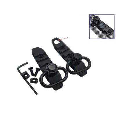 CQB MGP Metal 20mm rail Shoulder Strap Quick release Sling Mount Adapter MLOK QD