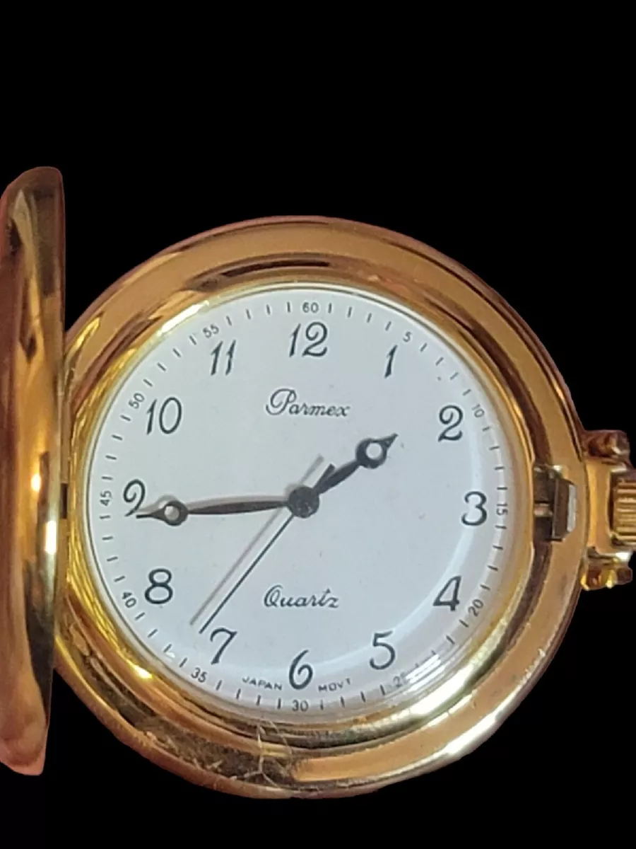 Parmex quartz pocket clearance watch