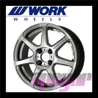 WORK EMOTION T7R WHEEL (1pcs) 15 inch 6.5J 52 100 4H Glimit Silver