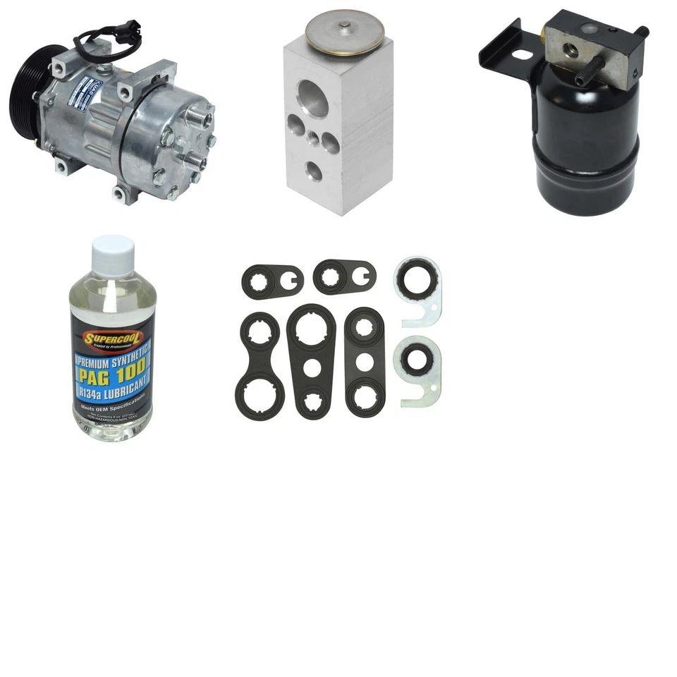 Kit de compresor de aire acondicionado UAC para Dodge W250 1992-1993 5,9 L L6 diésel turboalimentado Foto 2 de 2