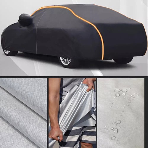 Upgraded 420D Full Car Cover Waterproof All Weather Protection Anti-UV Rain Snow - 第 5/14 張圖片