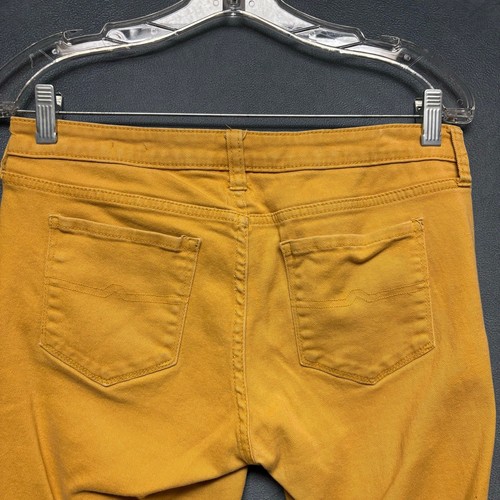 Arizona Jeans Super Skinny Mustard Stretchy Comfy Casual Skater Juniors 11 Artsy - Picture 12 of 14