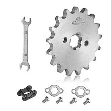 420 Chain Sprocket Front Sprocket7mm Compatible with 50cc 70cc 17T 1