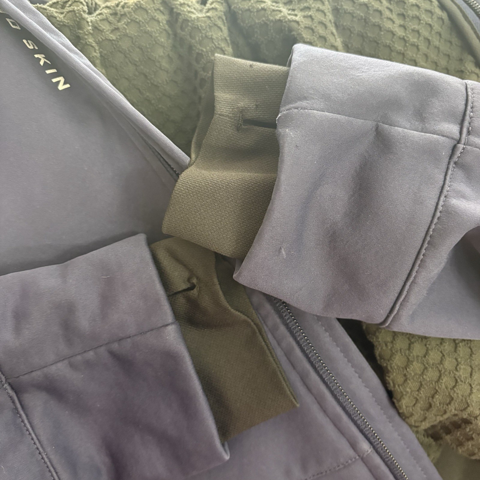 Second Skin Navy Blue Performance Jacket Size Sma… - image 6