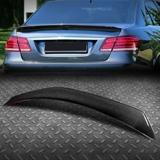FOR 10-16 MERCEDES E-CLASS SEDAN CARBON FIBER VT-STYLE REAR TRUNK LID SPOILER