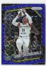 2025 Panini Prizm WNBA #73 Arike Ogunbowale Blue Velocity Prizms