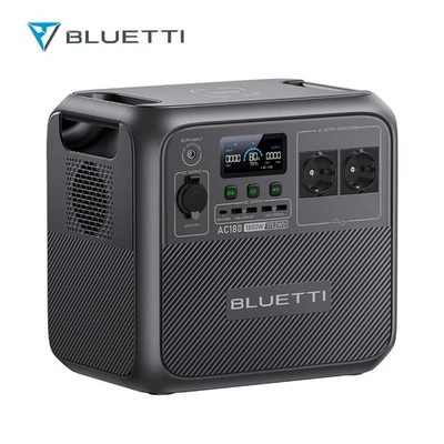 BLUETTI AC180 Powerstation 1800W Solargenerator LiFePO4 1152Wh Stromspeicher