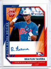 2021 Panini Elite Extra Edition Braylin Tavera Autograph Prospect Auto #214