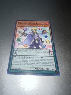 Crystal Keeper SDCB-EN010 1st Edition Yu-Gi-Oh Pendulum Effect Monster Card