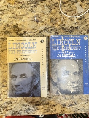 Lincoln The President Vol 1 And 2 J. G. Randall Paperbacks