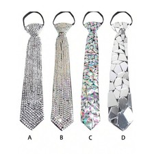 Rhinestone Men Tie Luxury Appliques Beads Necktie Fashion Wedding Groom Tie