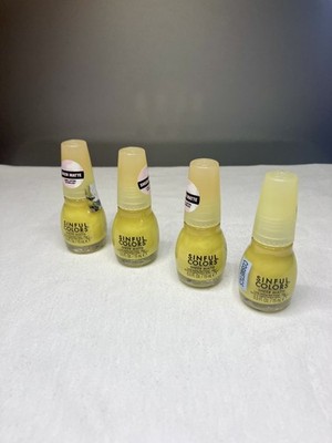 Lot Of 4 Citrine Matte SINFUL COLORS***NAIL POLISH 0.5 Fl Oz/15 ml BRAND NEW 