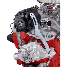 Small Block Chevy Sbc 305 350 400 Upper High Mount Alternator Bracket Kit Plain Small Block Chevy Sbc 305 350 400 Upper High Mount Alternator Bracket Kit Plain