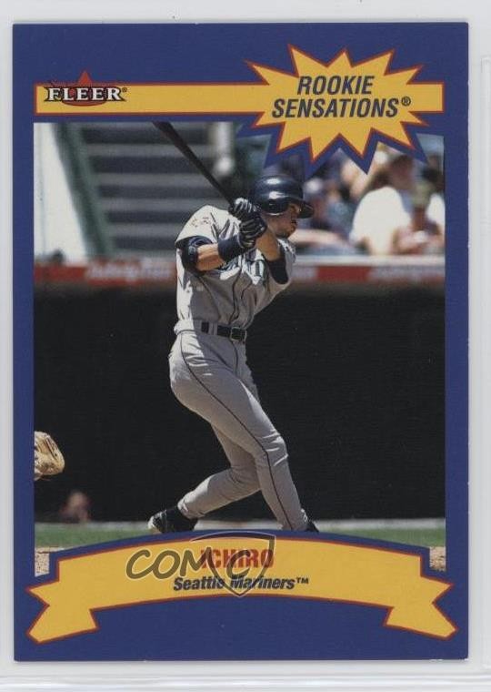 2002 Fleer Rookie Sensations 216/1500 Ichiro Suzuki #4RS HOF o7m